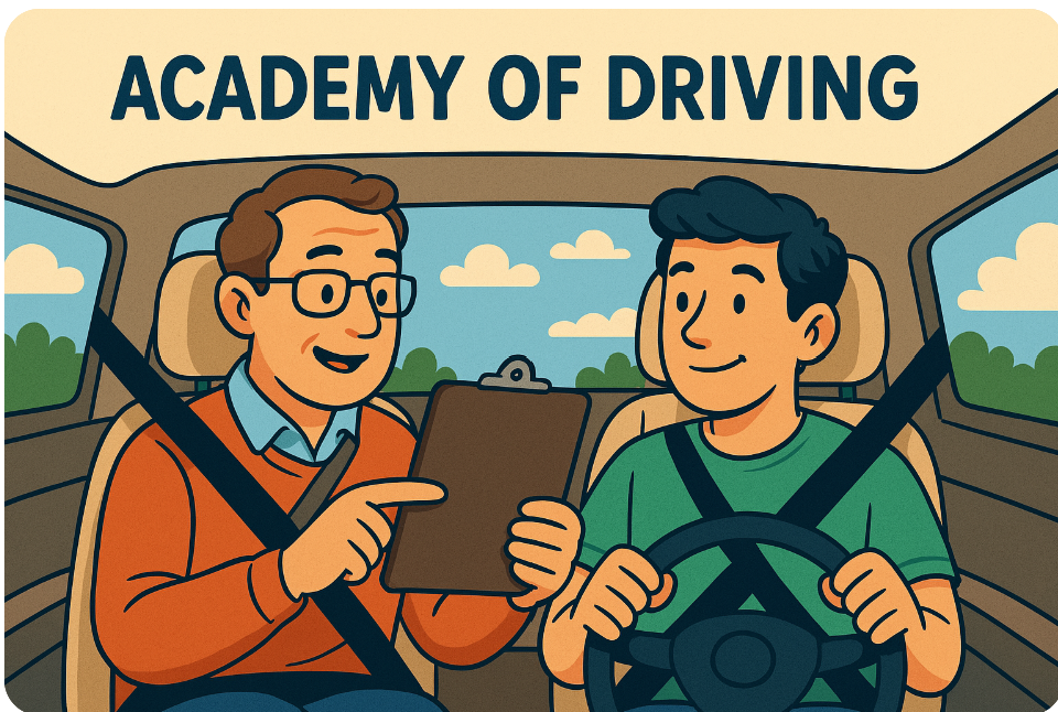 Instructor teaching student